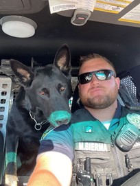 K9 Officer Argo, with Officer Mitch Bierma
