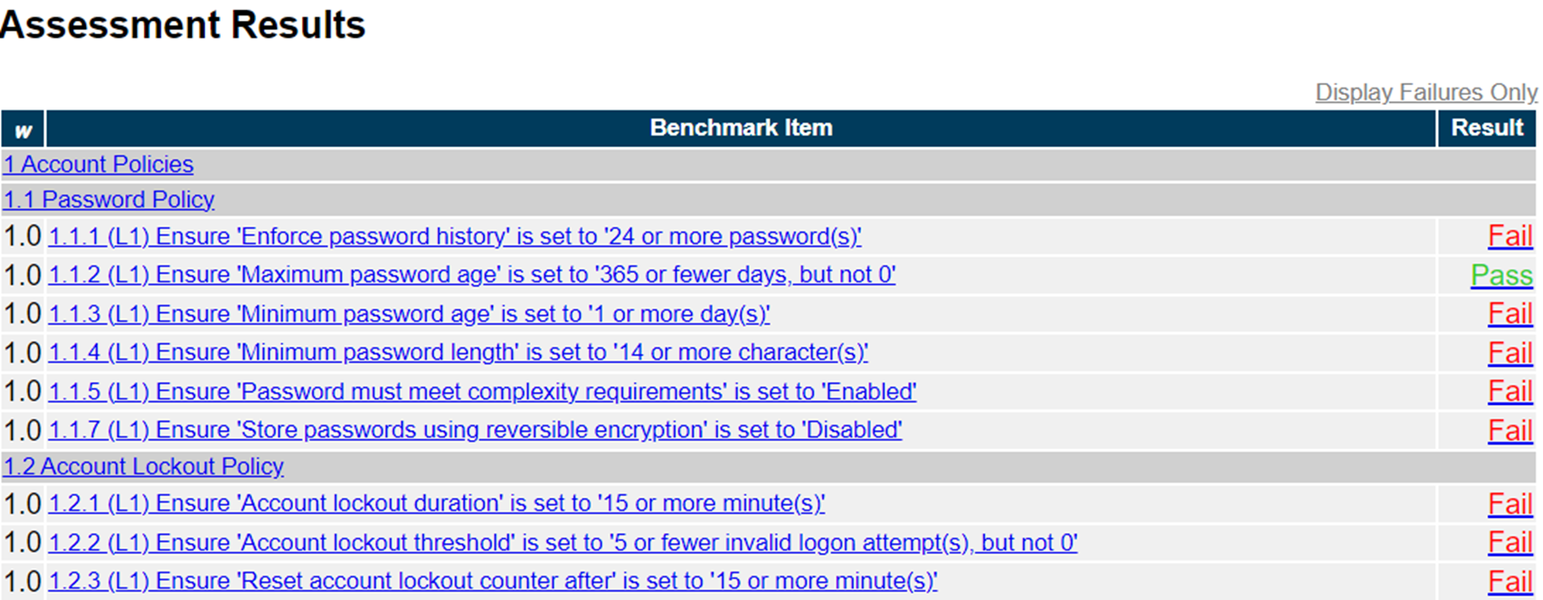 Assessment Results image 1