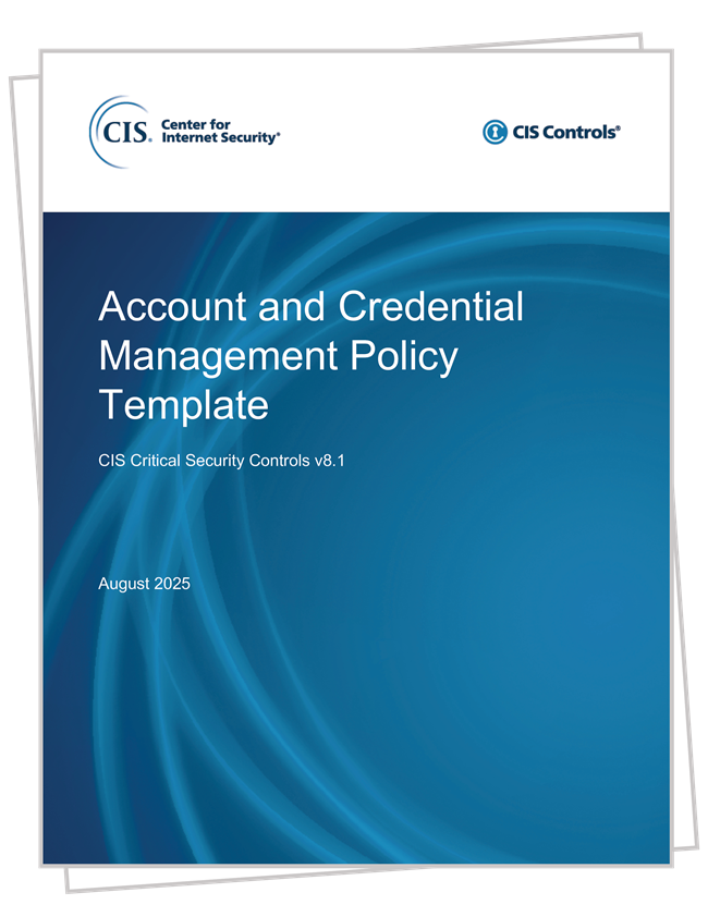 CIS Controls v81 Account and Credential Management Policy Preview