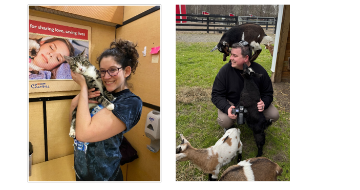 CIS Volunteers Emma Kipniss and Anthony Essmaker