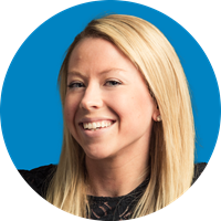 erin dayton headshot blue background