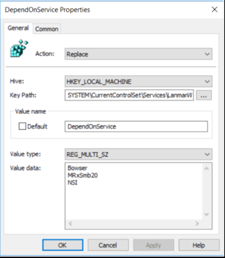 depend-on-service-properties