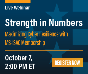 MS-ISAC-Strength in Numbers Webinar