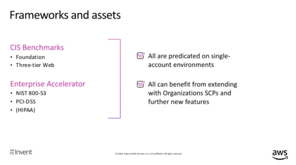 re:Invent Cloud Compliance slide