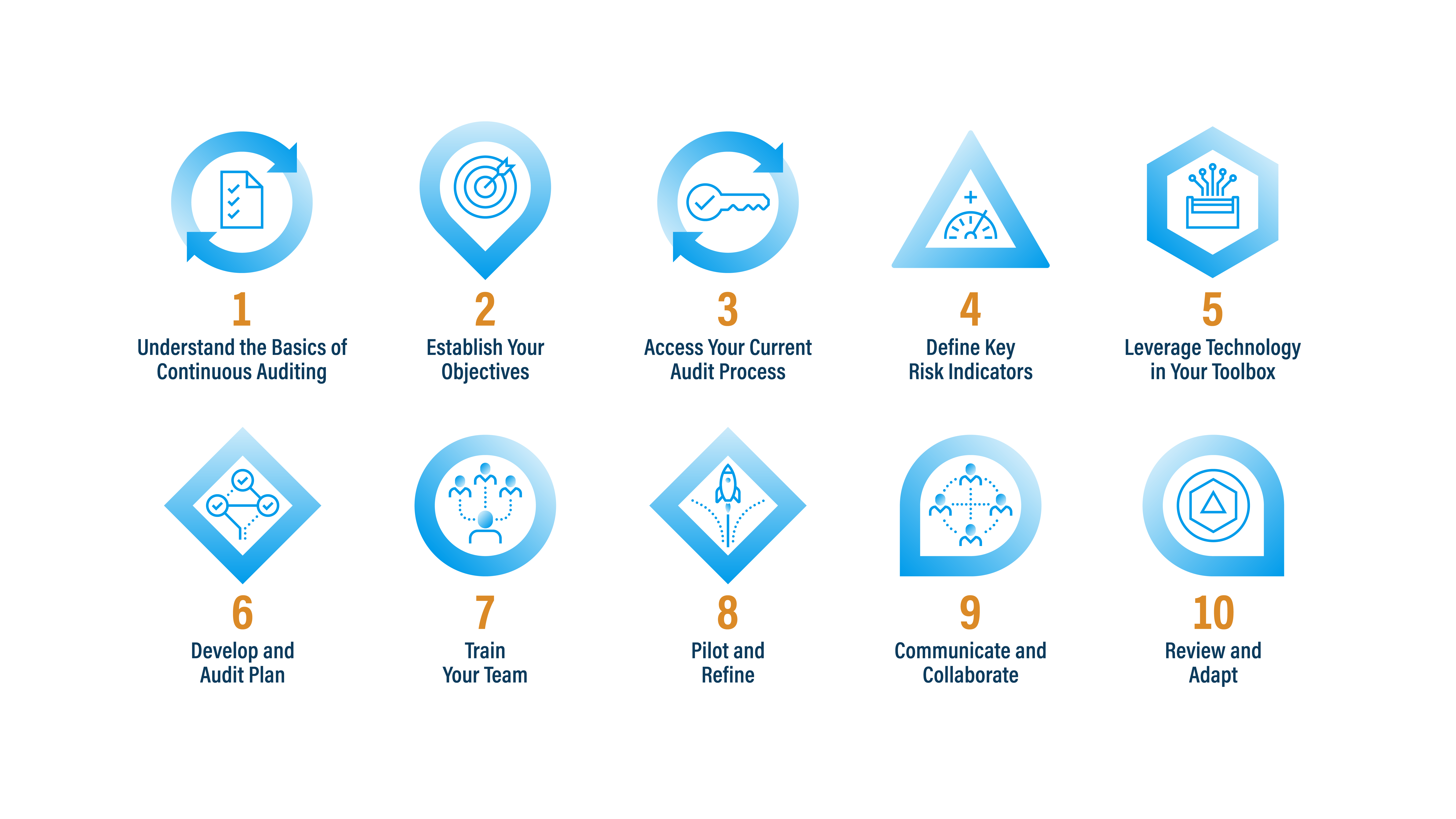 10 steps that you can use to build a robust continuous audit program at your organization